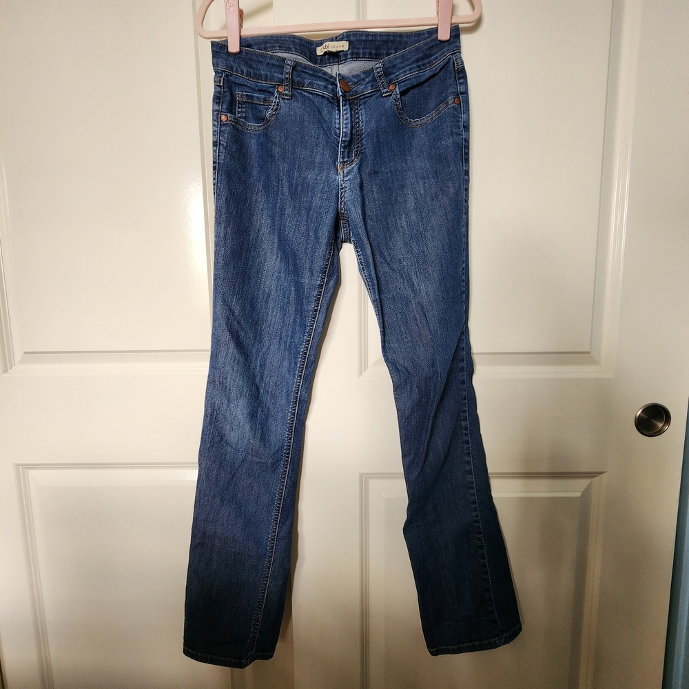CAbi Women's Boot Cut Jeans in Deep Blue